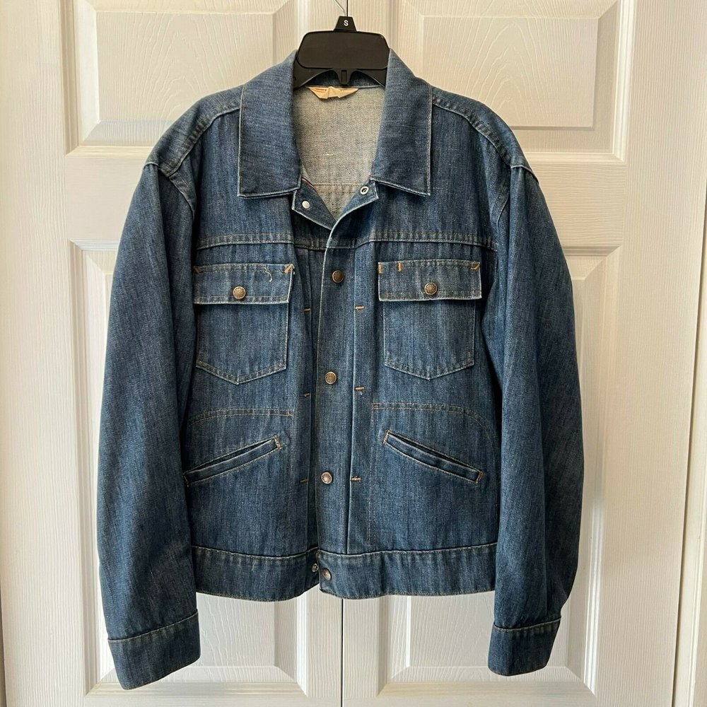 Vintage 70’s JcPenney Indigo Super Denim MW Jean Jacket‎ unisex women's